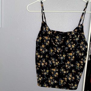 Floral tank crop top